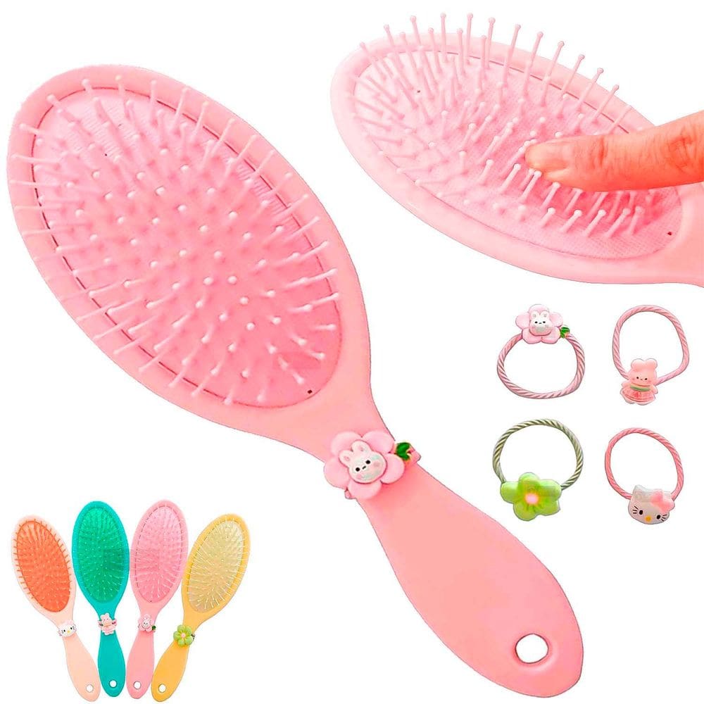 Escova Mágica Para Desembaraçar Pente para Cabelos Antifrizz Com Almofada de Ar Massageador + Elastico de Cabelo