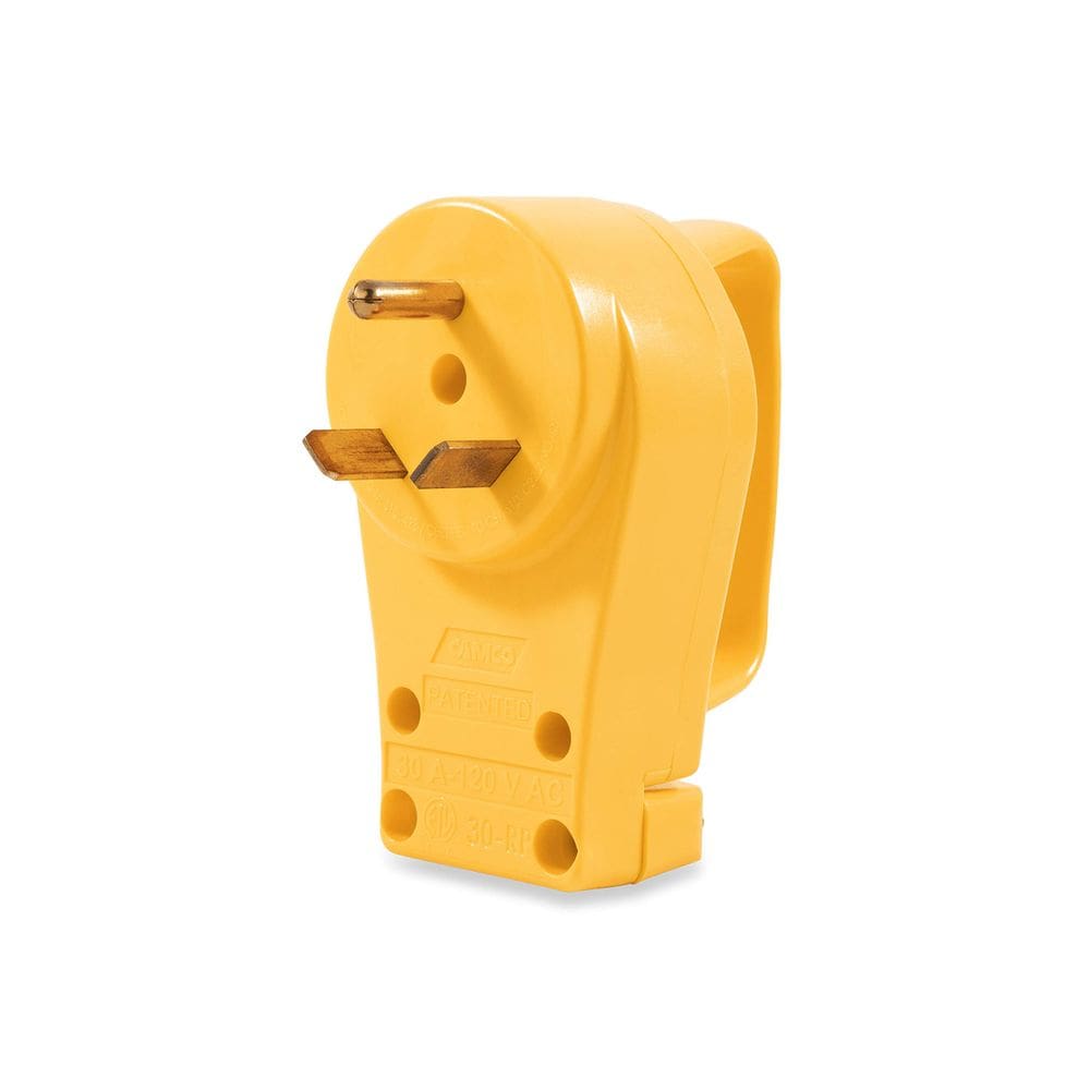 Conector elétrico Camco 55245 30A PowerGrip 125V Amarelo