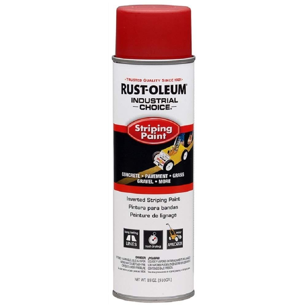 Rust-Oleum 1665838 S1600 Sistema de Pintura para Rayado Invertido, 510 g, Rojo