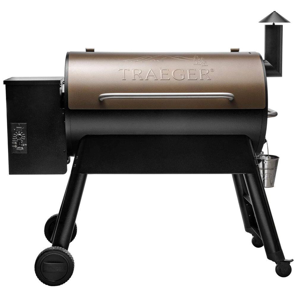 Churrasqueira á Pellet de Madeira 6 em 1 com Controle de temperatura de Precisão e Superfície de Cozimento Total 5703 cm2, Traeger Série Pro
