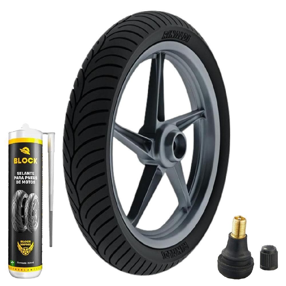 Pneu Cbx 250 Twister Cb 300r 110/70-17 54t Tl Hb37 Rinaldi + Bico + Selante