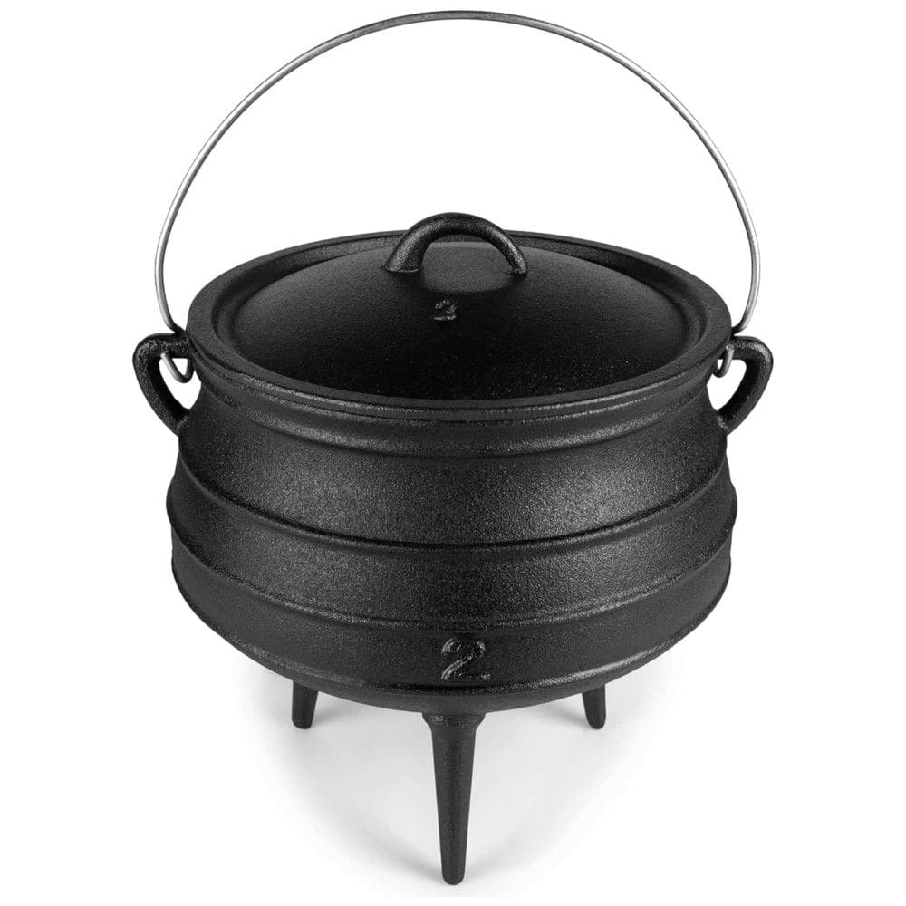 Panela de Ferro Fundido 8L Pre Preparada, BRUNTMOR BR SC632, Preto