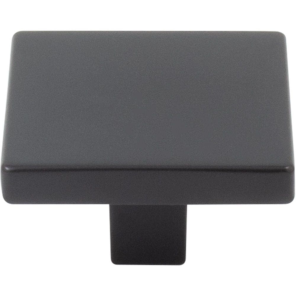 Pomo para Gabinete Stone Harbor Hardware Cuadrado Contemporáneo 3.8 cm Negro Mate