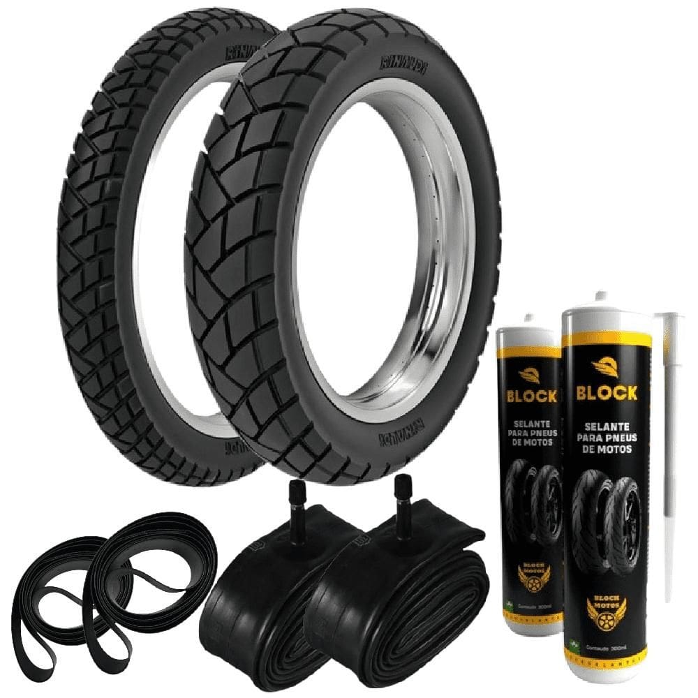 Par Pneu C 100 Dream Crypton  250-17 + 275-17 R34 Rinaldi + Camaras + Cintas + Selantes
