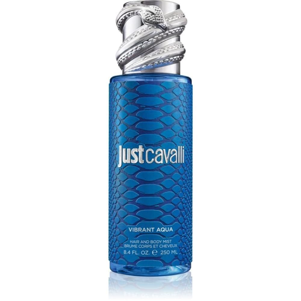 Névoa para cabelo e corpo Roberto Cavalli Vibrant Aqua 250ml
