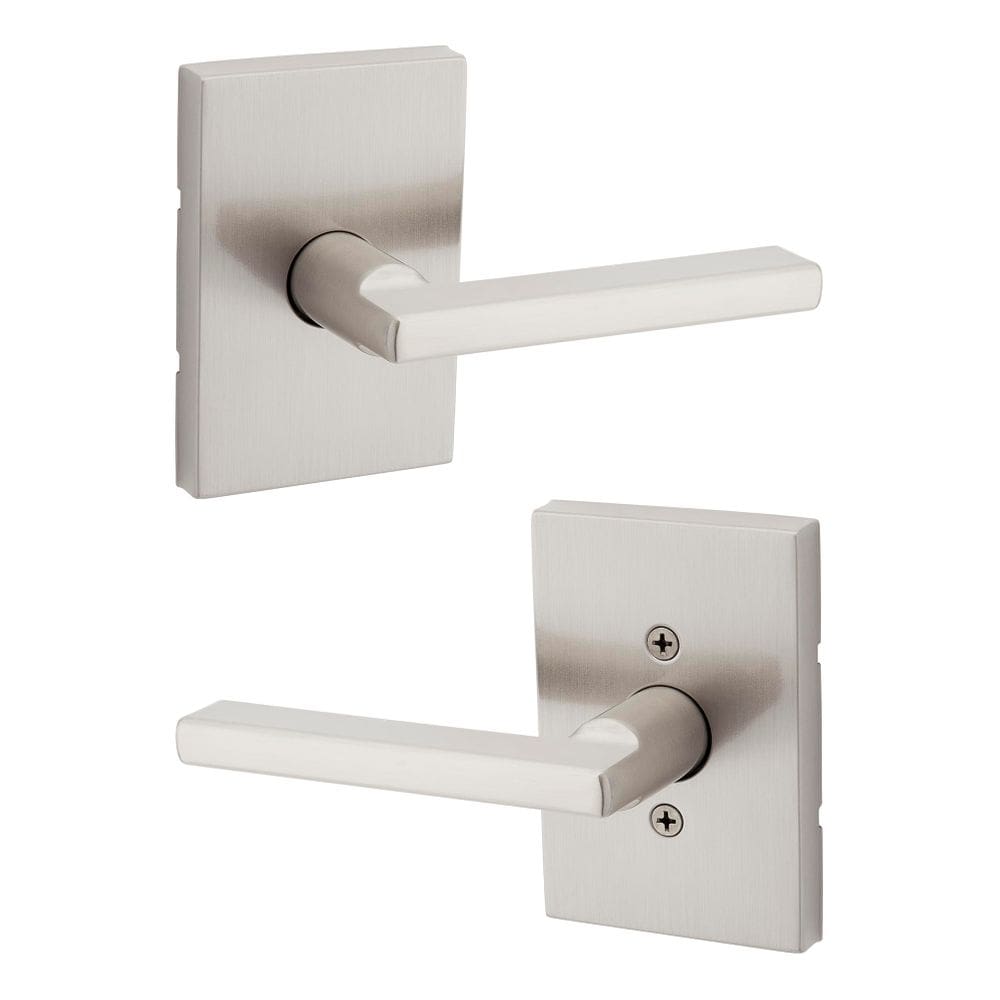 Maçaneta de porta Kwikset Halifax Interior Passage Satin Nickel