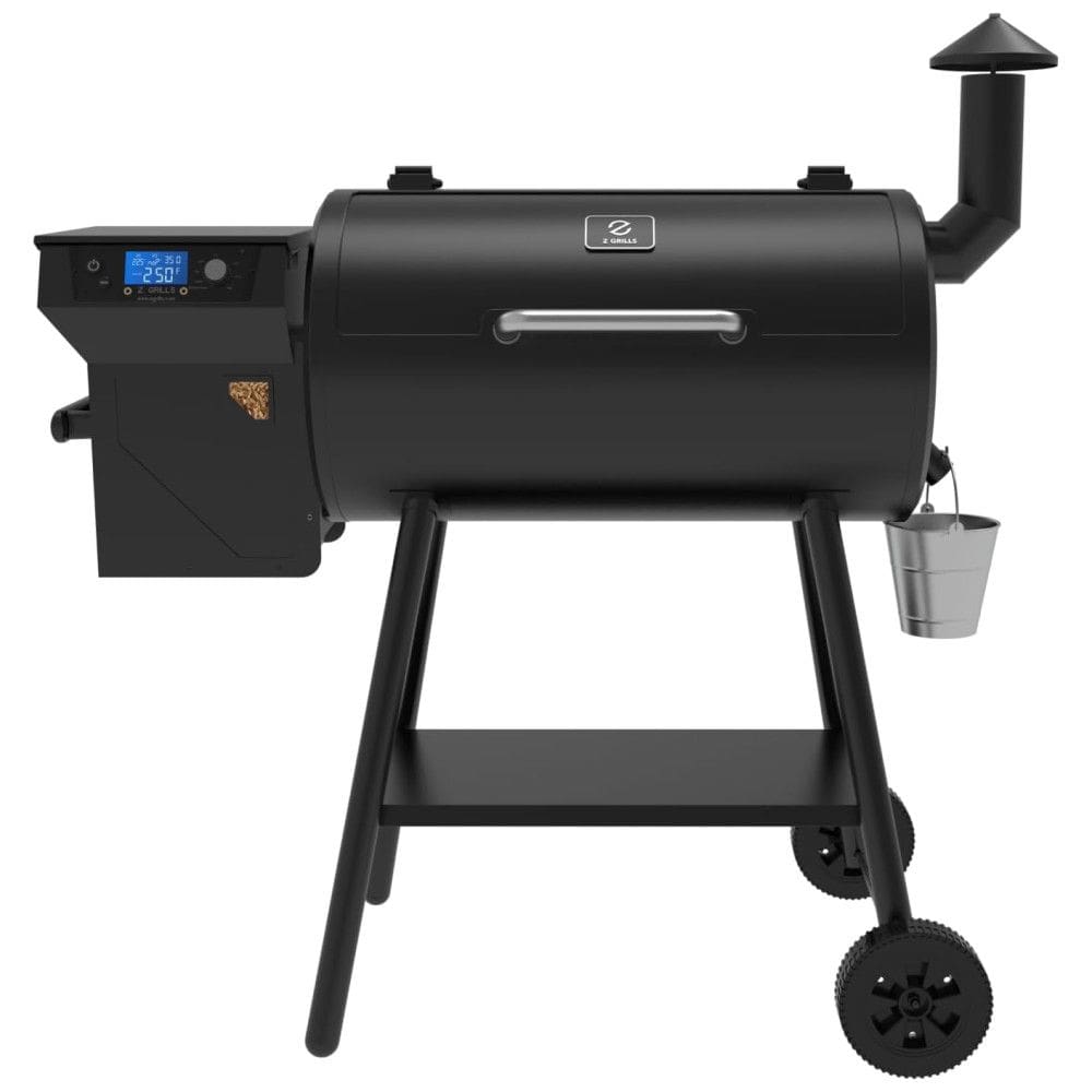 Churrasqueira á Pellet de Madeira 8 em 1 com a Mais Recente Tecnologia PID e Superfície de Cozimento Total 553 cm2, Z GRILLS ZPG-550B2