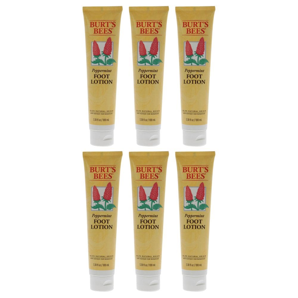 Loção para pés Burts Bees com infusão de hortelã, pacote com 6