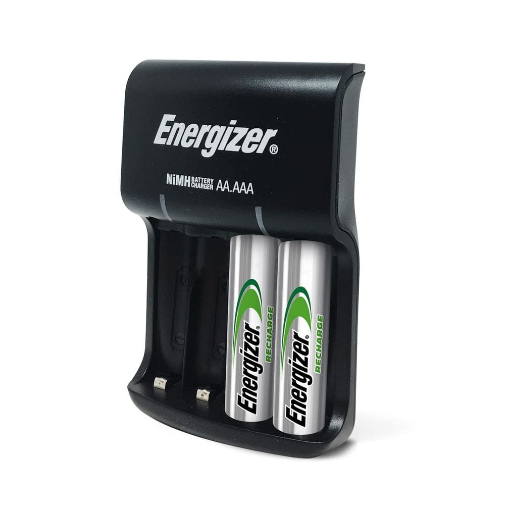 Carregador de bateria Energizer Recharge Basic com 2 pilhas AA