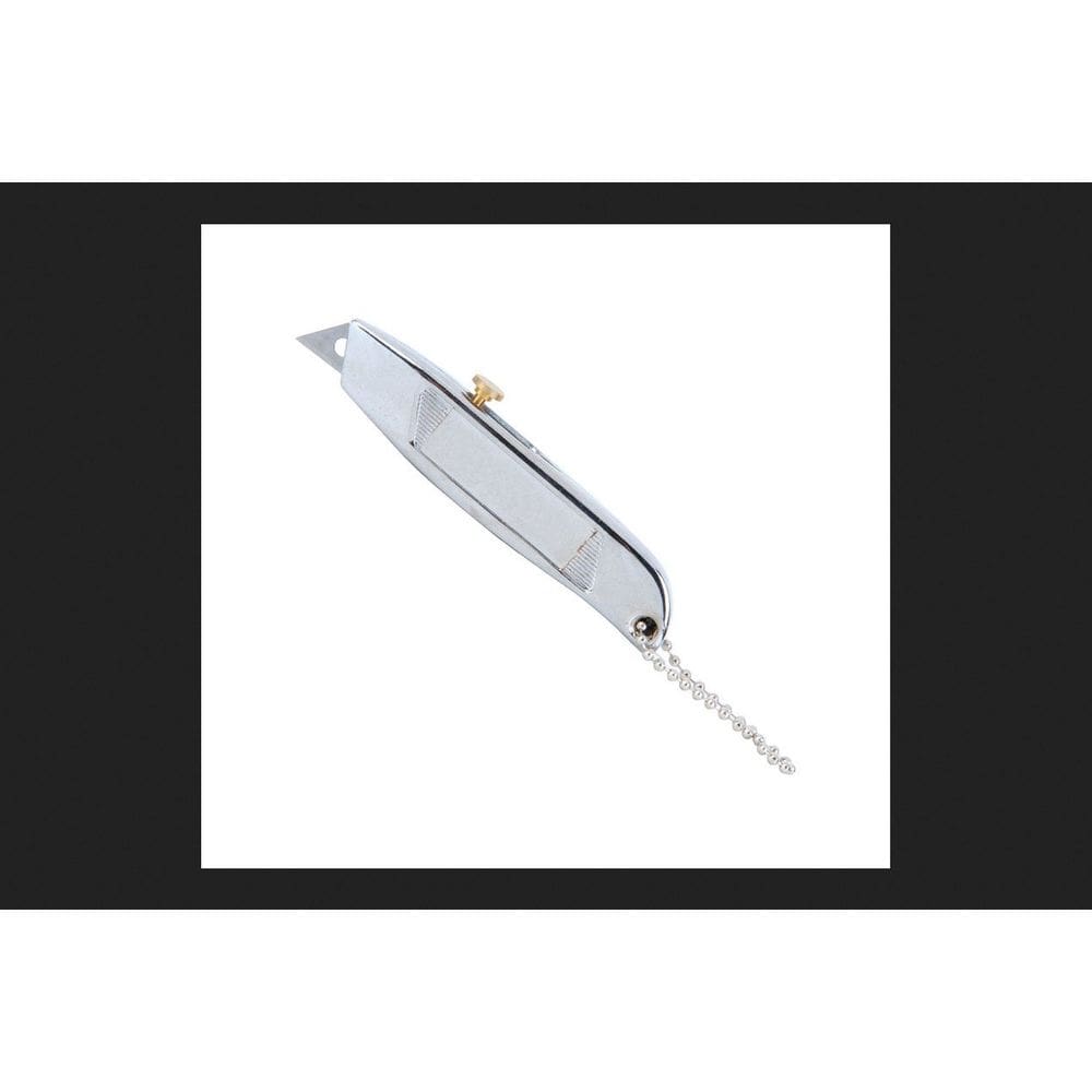 Chaveiro Utility Knife Home Plus em alumínio prateado