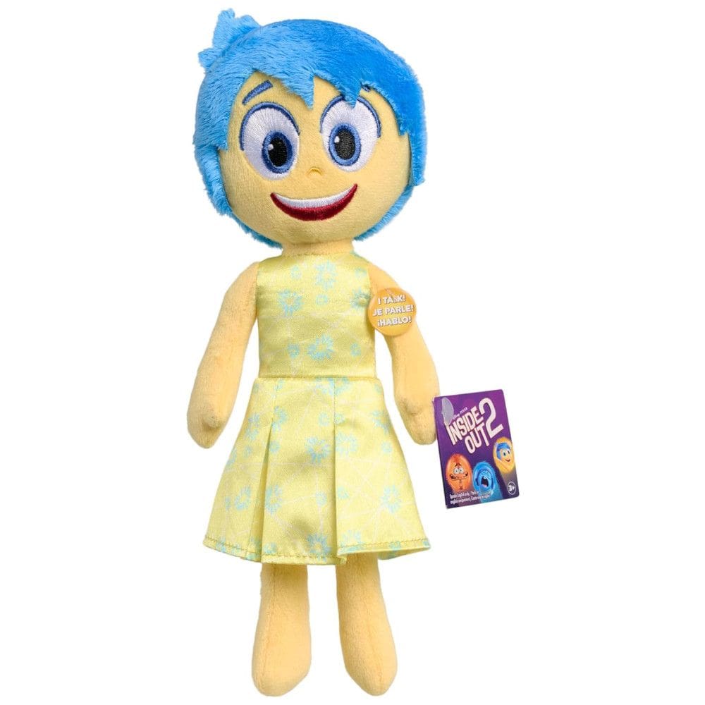 Pelúcia Falante Personagem Alegria 22 cm de Altura, Divertida Mente 2, para Crianças de 3 Anos ou Mais