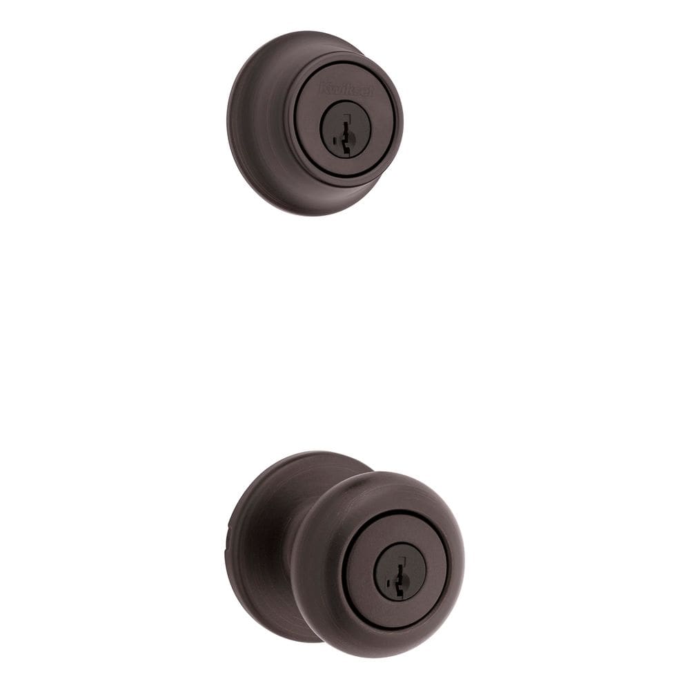Pacote combinado de maçaneta e fechadura Kwikset 690 Cove