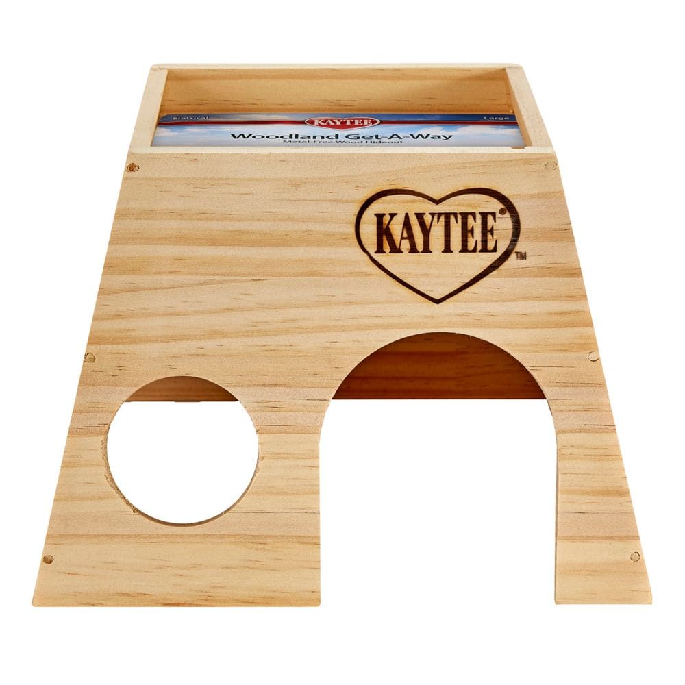 Gaiola de animais Kaytee Woodland Get-A-Way Grande esconderijo de madeira