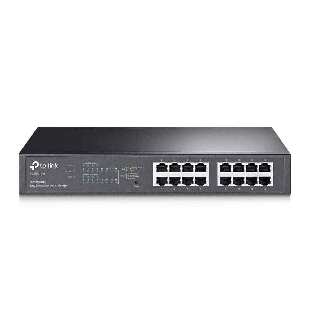 Switch Gigabit PoE TP-Link TL-SG1016PE 16 portas 8 PoE+ 150W