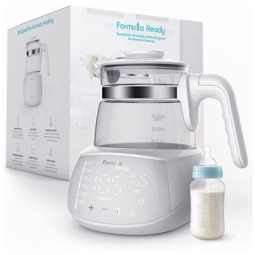 Aquecedor de Água para Mamadeira 1,1L com Tela Digital de Controle, FORMULA READY, Branco