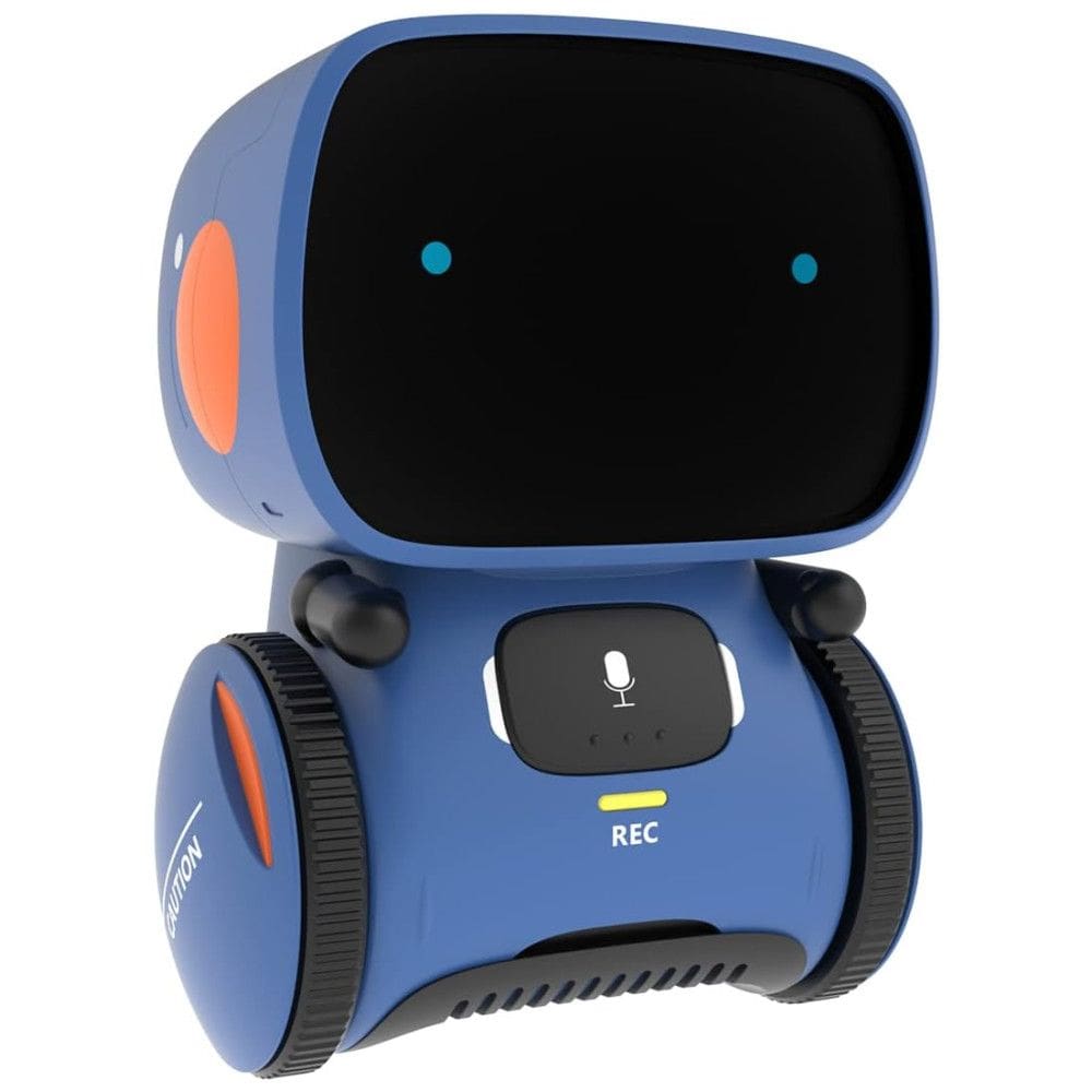 Robô Interativo com Sensor de Toque, Controle de Voz, Reconhecimento de Fala, Canta e Dança, 4 a 7 Anos, 98K, Azul