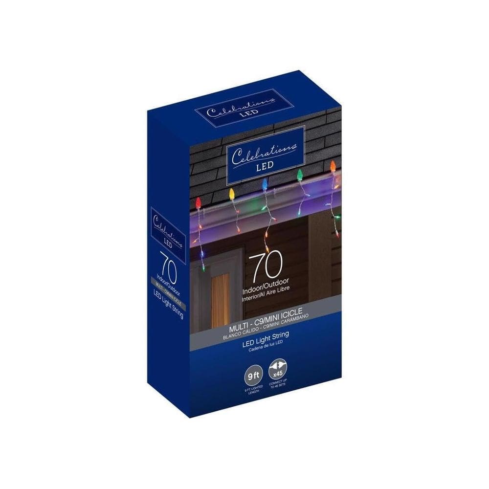 Lâmpada Celebrations LED C9 Multi 70CT 2,7 m de comprimento