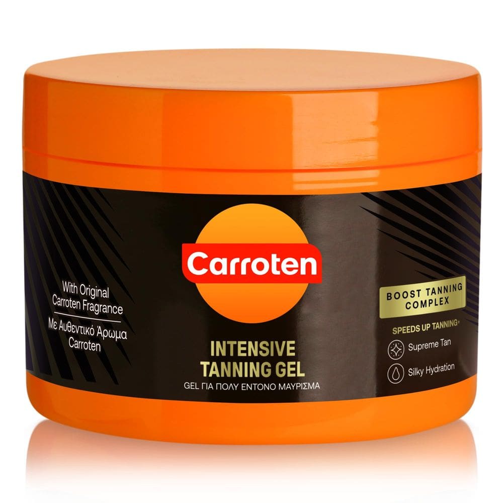 Gel bronzeador Carroten Tan Express Intensive com óleo de cenoura