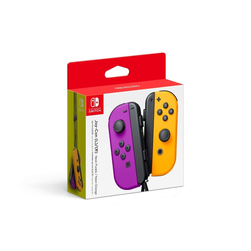 Joy-Con Nintendo Switch Roxo Neon/Laranja Neon