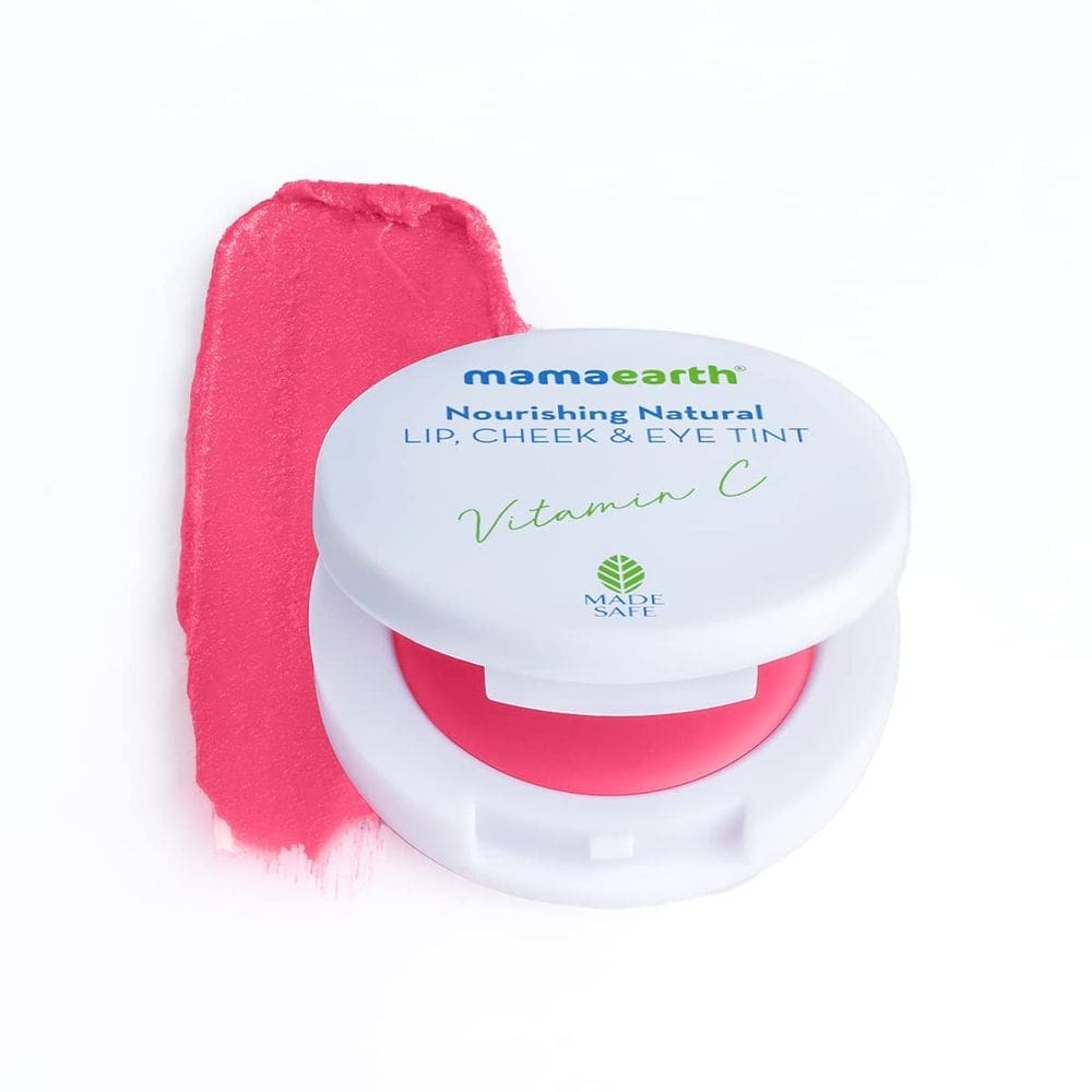 Tinta para lábios, bochechas e olhos MAMAEARTH Nutritive Natural Beterraba Vermelha