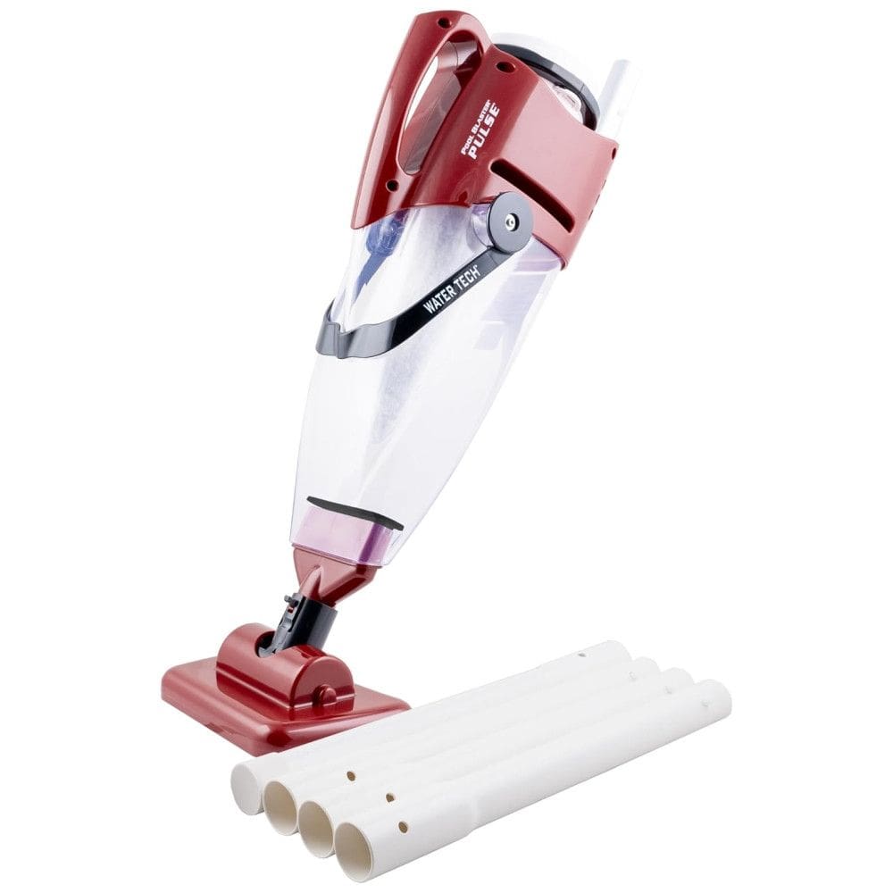 Aspirador de Piscina sem Fio, Recarregável com Duração da Bateria de 45 Minutos, 110V, POOL BLASTER, Vermelho