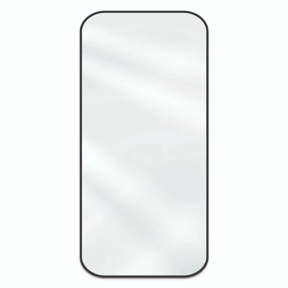 Espelho Orgânico Decorativo Retangular Grande Moderno Sala Quarto Banheiro Preto