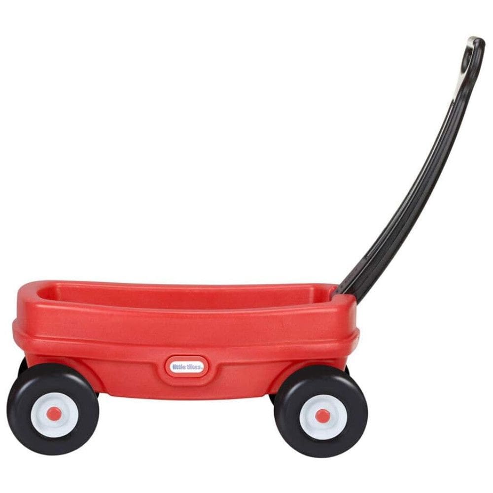 Carrinho de Transporte de Brinquedo, Feito de Plástico Resistente com Alça que Dobra para Fácil Armazenamento, Little Tikes, Vermelho