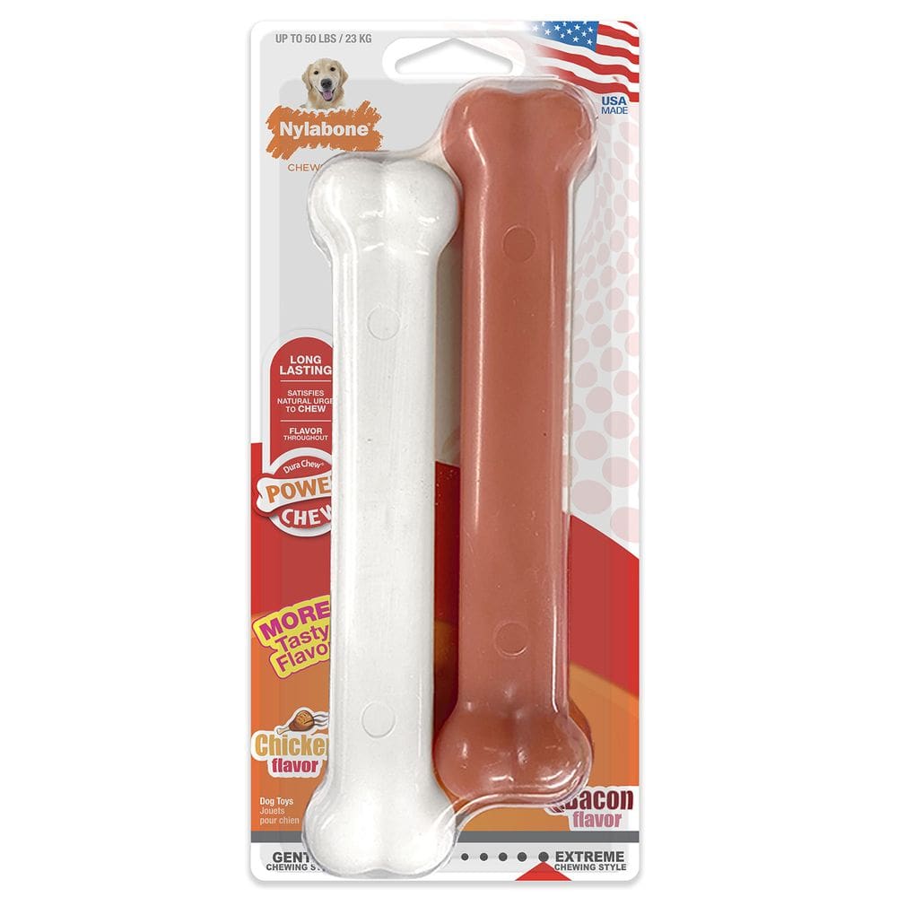Brinquedo para mastigar Nylabone Power Chew Classic Bone para cães grandes