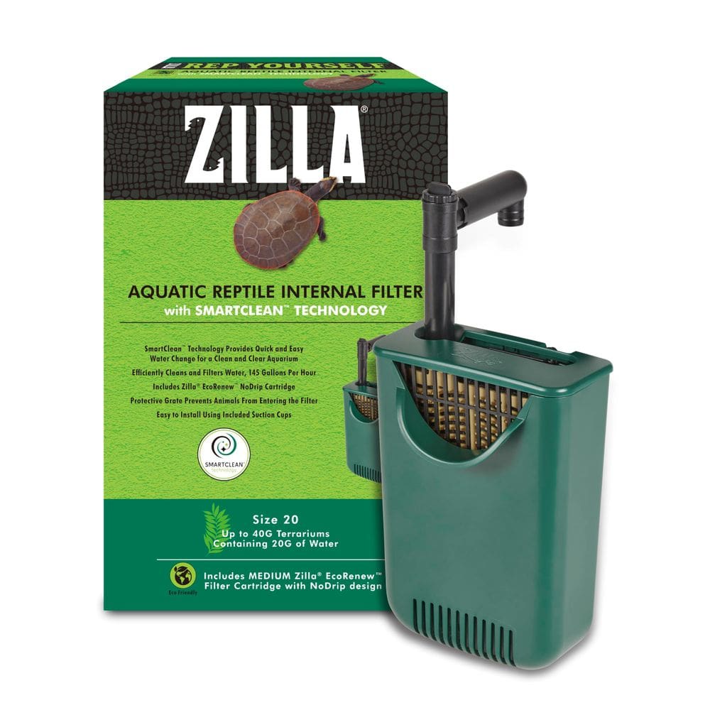 Filtro interno Zilla SmartClean para répteis aquáticos médios