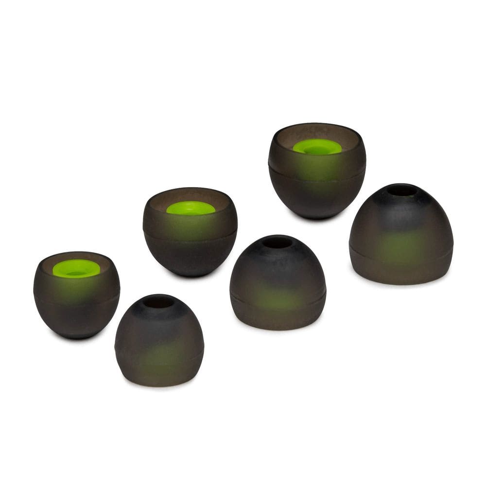 Dicas de fone de ouvido Knox Gear Silicone, 4 mm de diâmetro, preto, 3 pares