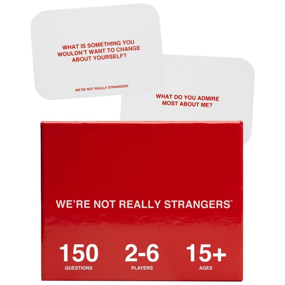 Were Jogo de Cartas Interativo para Adultos, WERE NOT REALLY STRANGERS WNRS 001, Vermelho