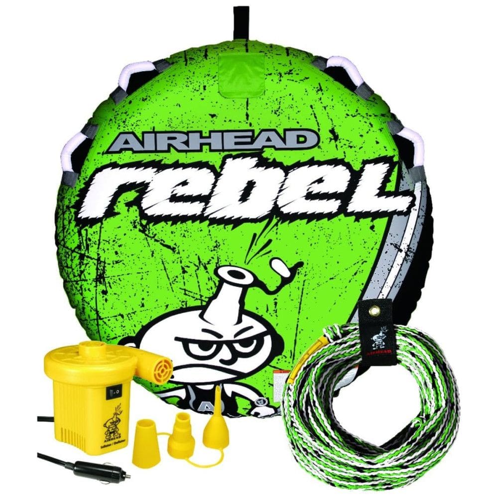 Boia Rebocável Inflável Para 1 Pessoa, Resistente, AIRHEAD, Verde