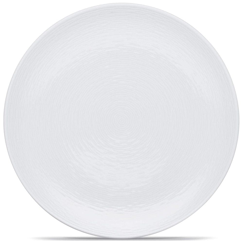 Prato em Porcelana com Formato Redondo e Seguro para Micro-ondas, Noritake 43813-537, Branco