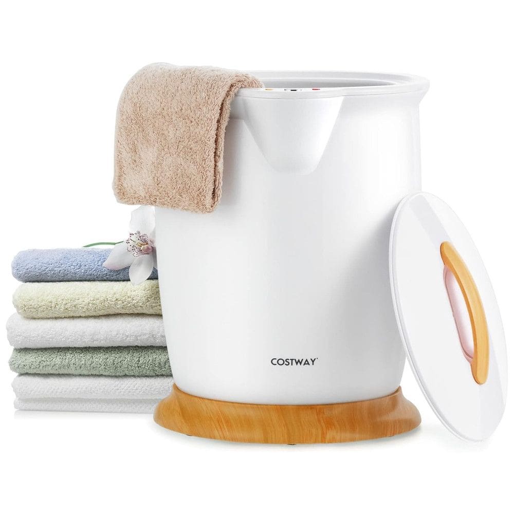 Aquecedor de Toalha Elétrico 20L com Desligamento Automático e Suporte para Fragrâncias, 110V, COSTWAY