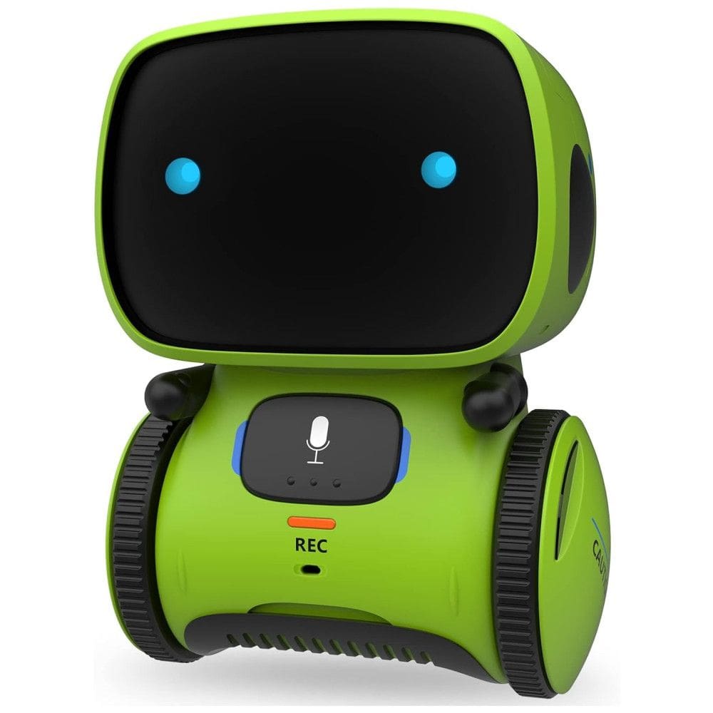 Robô Interativo com Sensor de Toque, Controle de Voz, Reconhecimento de Fala, Canta e Dança, 4 a 7 Anos, GILOBABY AT001, Verde Claro