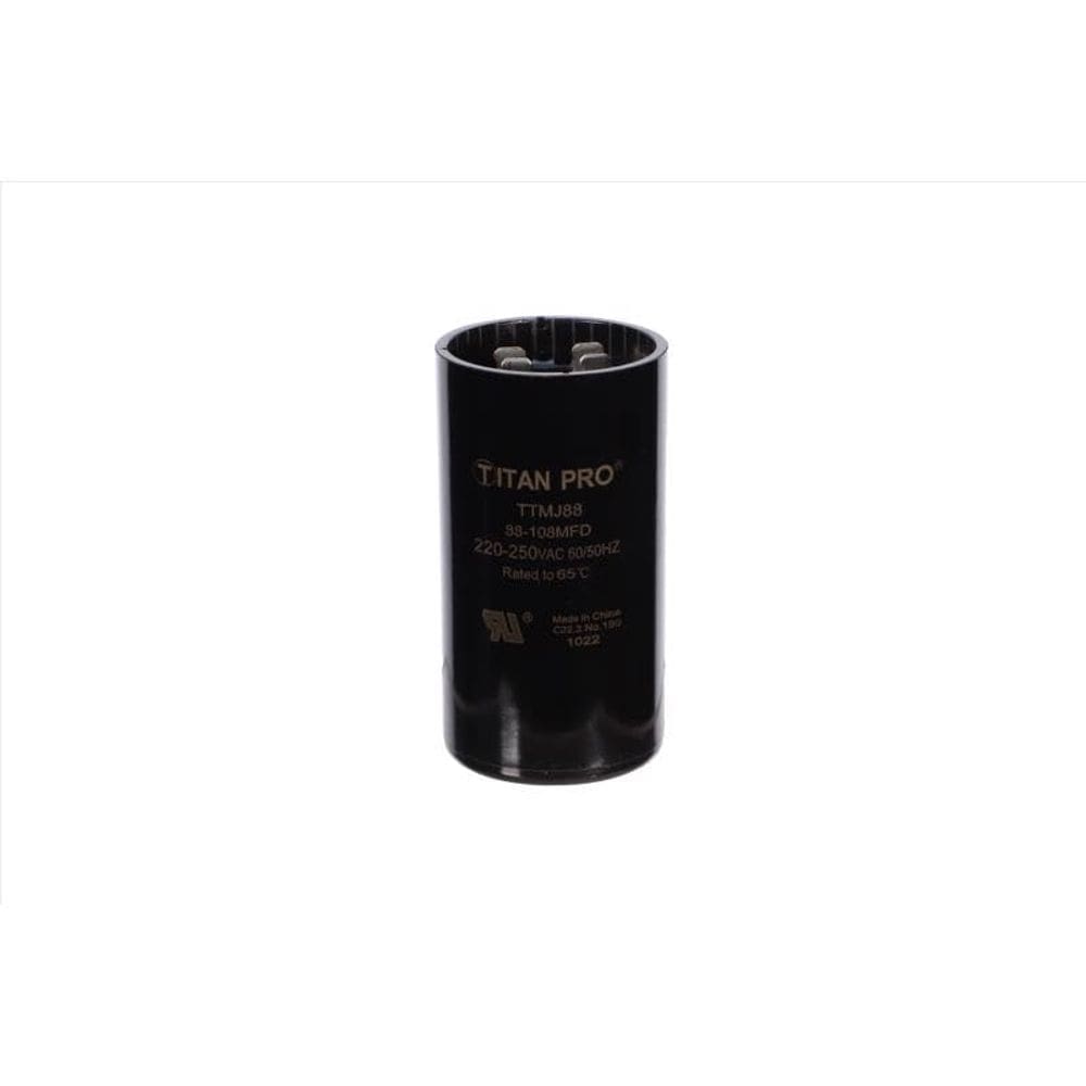 Capacitor Titan Pro TTMJ88 88-108 MFD 250 V de partida redonda