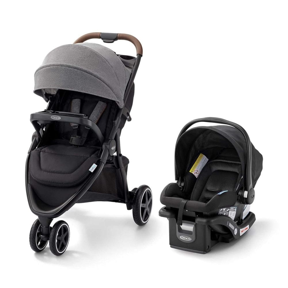Carrinho de Bebê Travel System com Rodas para Todo Terreno e Suspensão ComfiTech no Assento para Maior Conforto, Graco Outpace LX