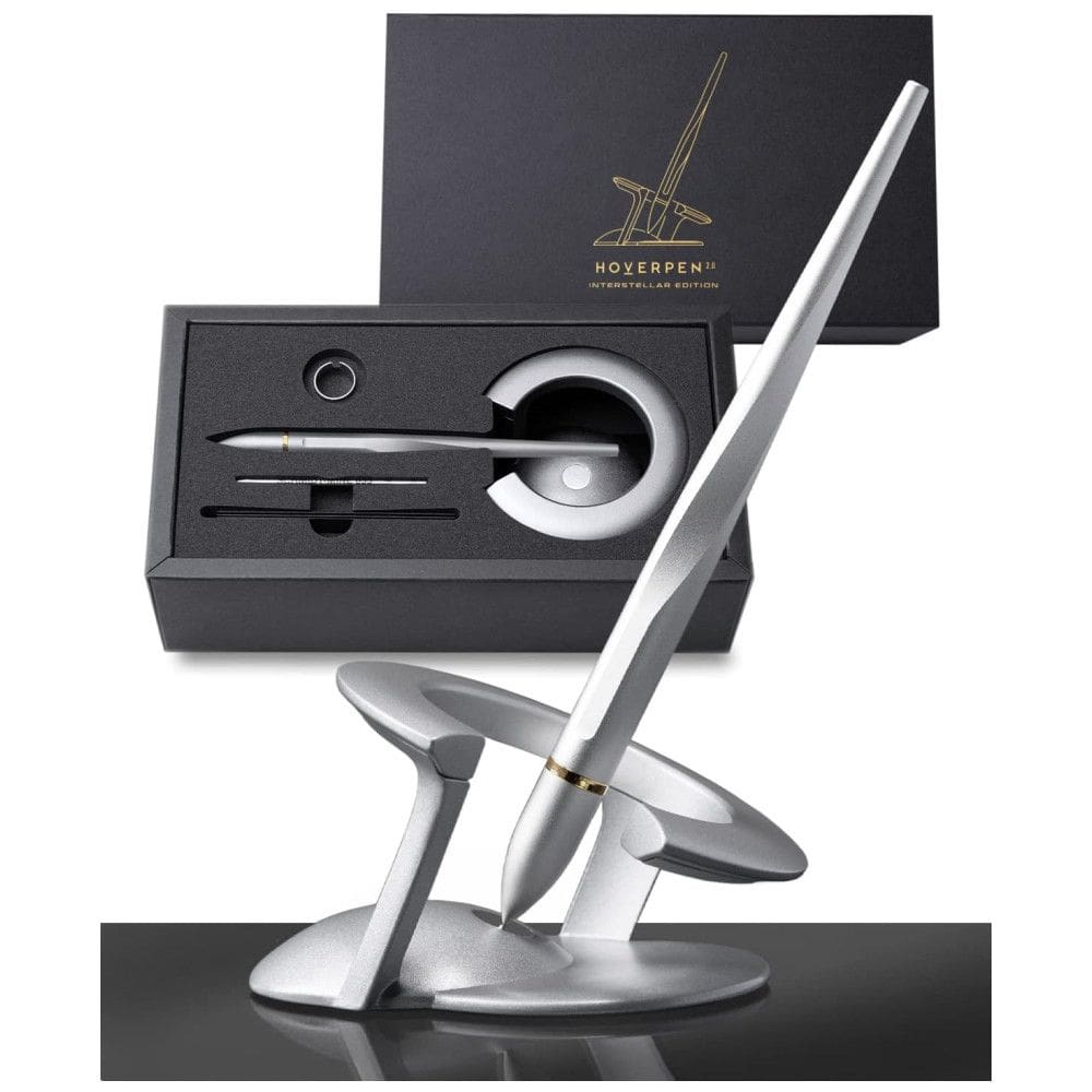 Caneta Esferográfica Executiva Vertical com Tinta e Recarga de Alta Qualidade, NOVIUM, Prateado