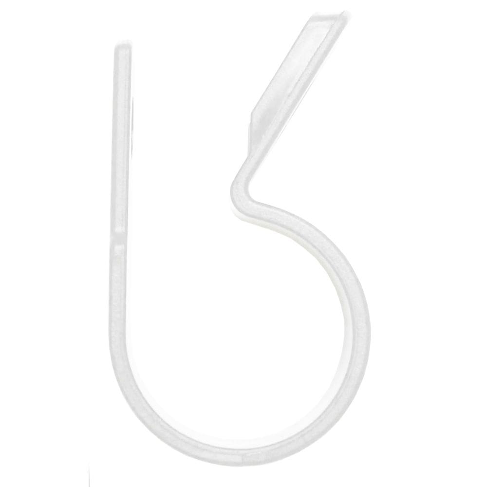 C-Clamps Pacer Nylon de 1/2 polegada, cor natural, pacote com 25