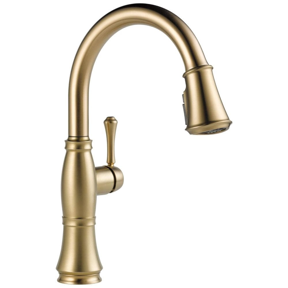Torneira Cozinha com Pulverizador Pull Down de Ancoragem Magnética, Delta Classic Gold 9197-CZ-PR-DST, Champagne Bronze