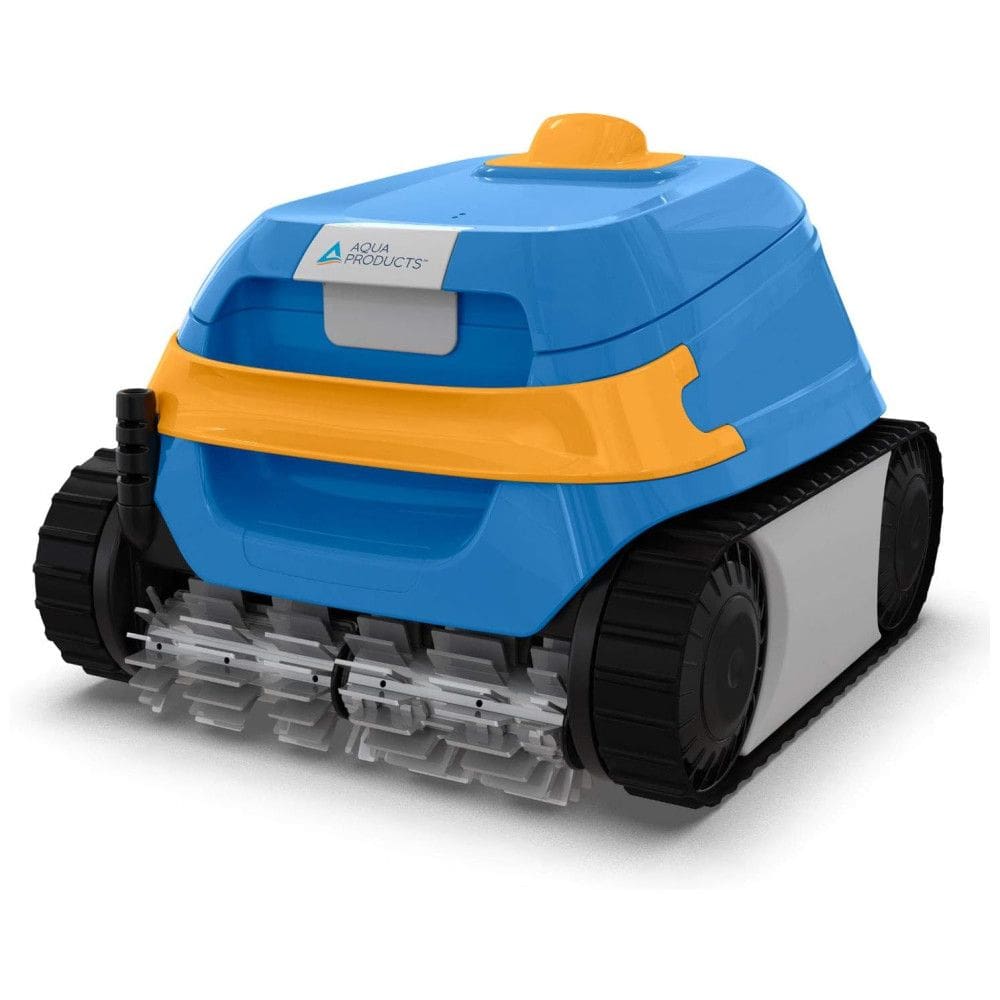 Robô Aspirador de Piscina Com Fio, Escalada em Parede e Sucção Forte para Piscinas até 12m, 110V, Aqua Products EVO502, Azul