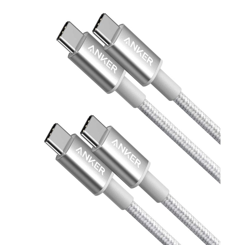 Cabo USB C para USB C Anker Type C, carregamento rápido de 60 W, pacote com 1 m e 2