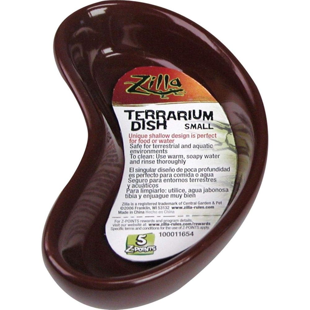 Alimentador para animais de estimação Zilla Kidney Bowl Terrarium Dish Ceramic