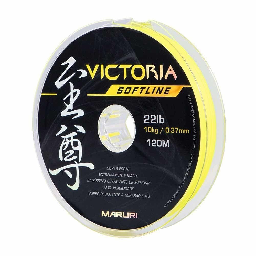 Linha De Pesca Victoria Soft Amarelo 120m Tamanho 0,40mm