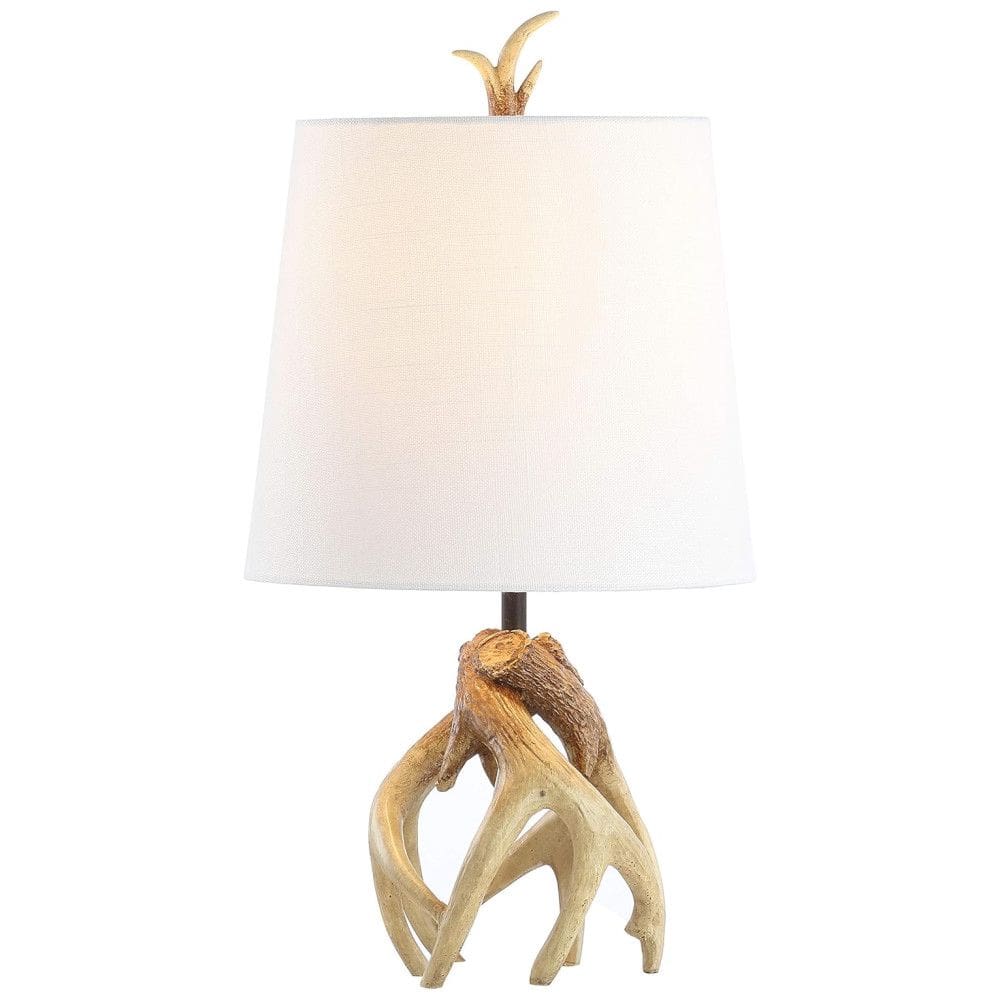 Abajur Luminária de Mesa, Estilo Costeiro com 48 cm de Altura para Quarto, Sala de Estar e Escritório, 110V 40W, JONATHAN Y, Branco