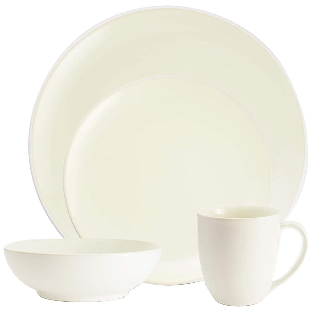 Aparelho de Jantar de Cerâmica Clássica e Durável para o Dia a Dia com 4 Peças, Formato Redondo e Material de Cerâmica, Noritake 8090-04G