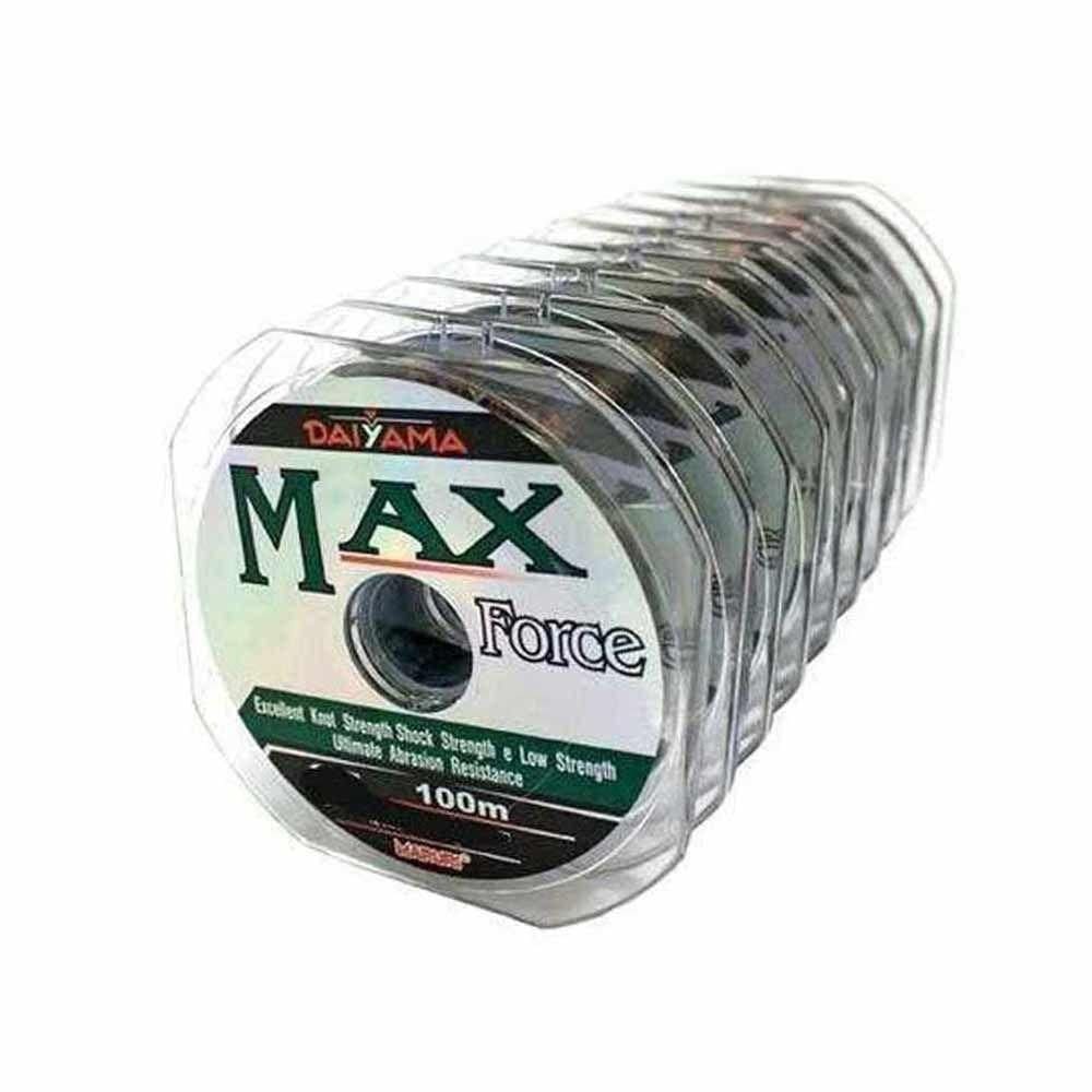Linha De Pesca Monofilamento Max Force 500m Tamanho 0,21mm