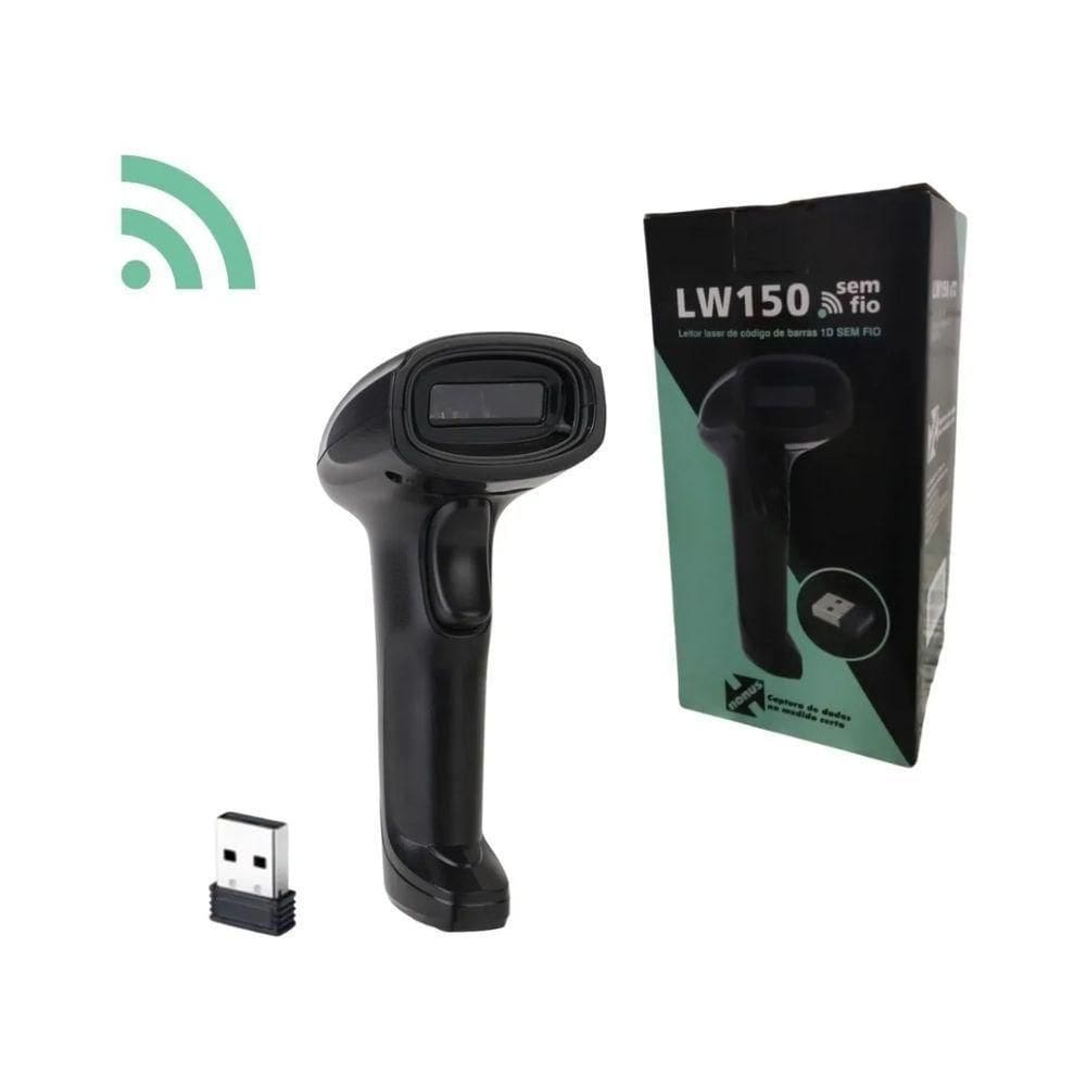 Leitor De Código De Barras Lw150 Sem Fio Nonus