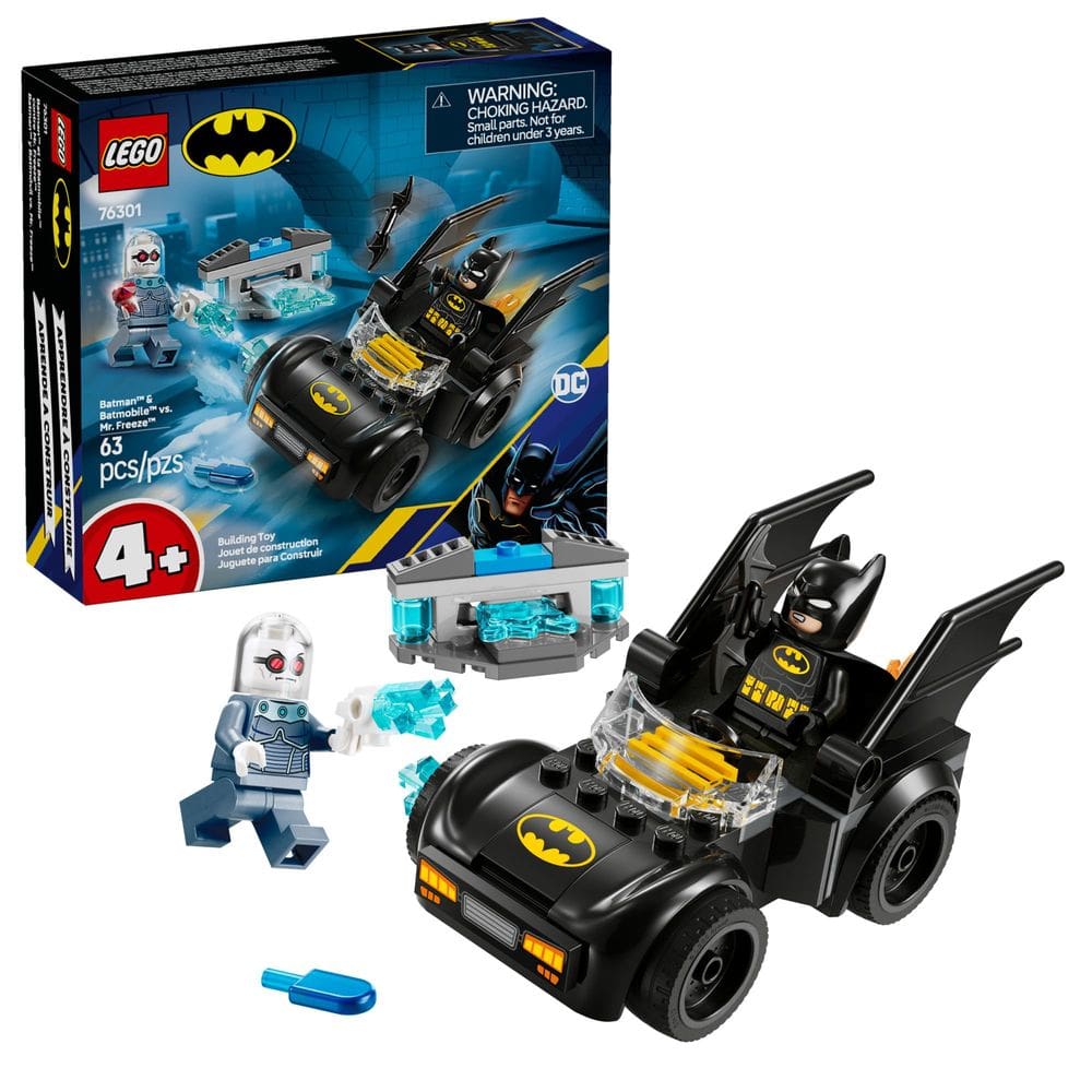 Conjunto de construção LEGO DC Batman & Batmobile vs Mr. Freeze 76301