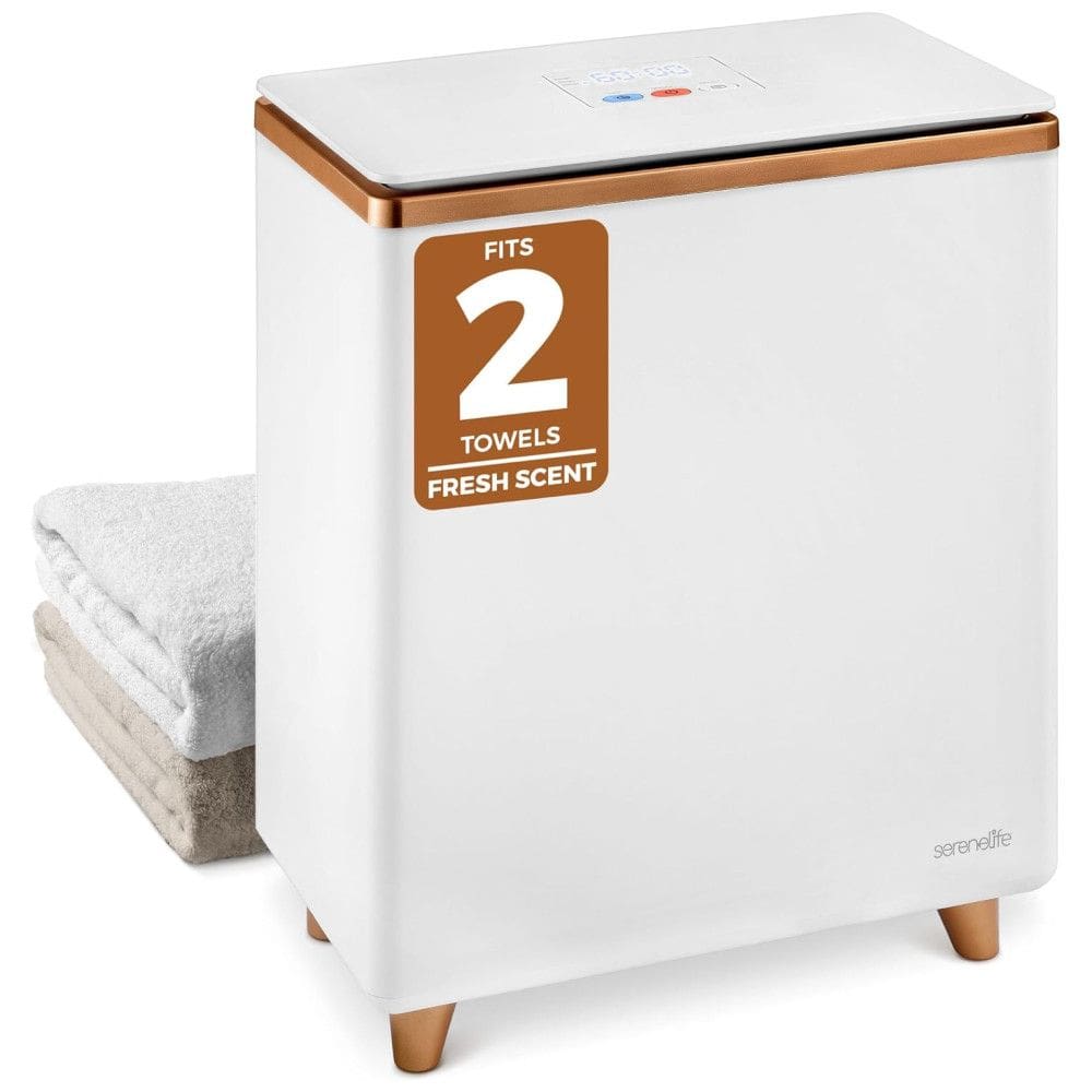 Aquecedor de Toalha Elétrico Para 2 Toalhas Grandes com Fragrância Personalizada e Desligamento Automático, 110V SereneLife SLTLR150